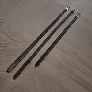 Set of Three Leather Belts